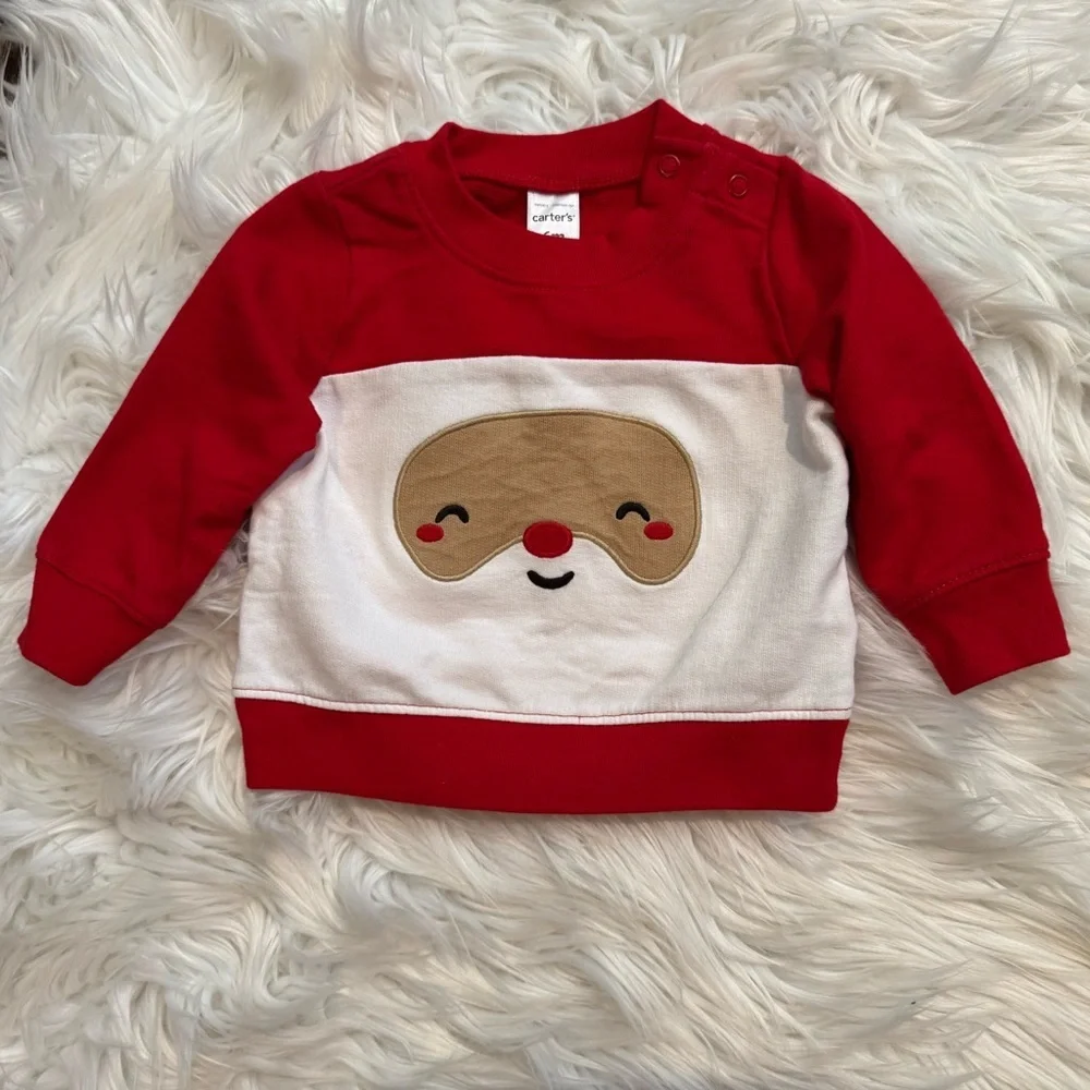 Carter’s Baby‎ Boy Santa Outfit 6M Christmas 2Pc Set Red Holiday